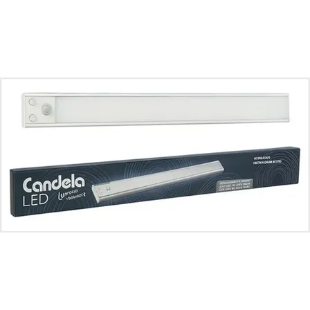 Listón Led Sensor Movimiento 40cm Luz Noche Recargable 7402 Cálido Frío