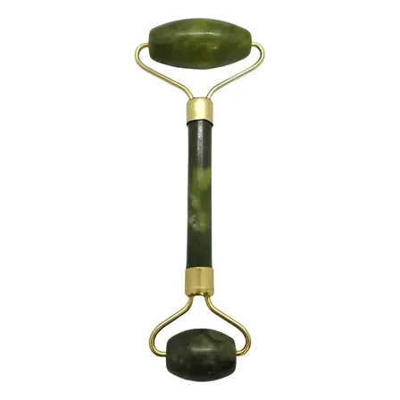 Masajeador Doble Rodillos Piedra Jade Facial Corporal A Disponibilidad