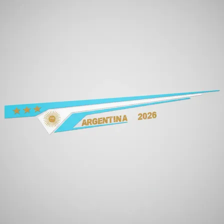 Vinilo Compatible Con Argentina Mundial 2026 - Luneta Auto Argentina