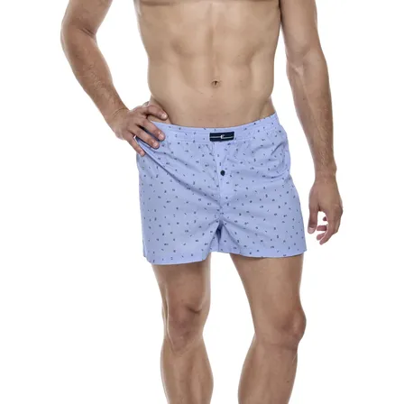 Bóxer De Hombre Algodón Natural Estampado Comilla Modelo 648