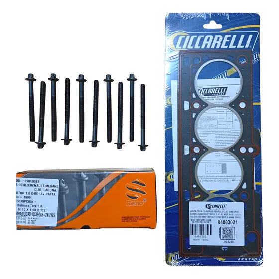 Junta De Tapa De Cilindros Y Bulones Renault Kangoo Clio K4m