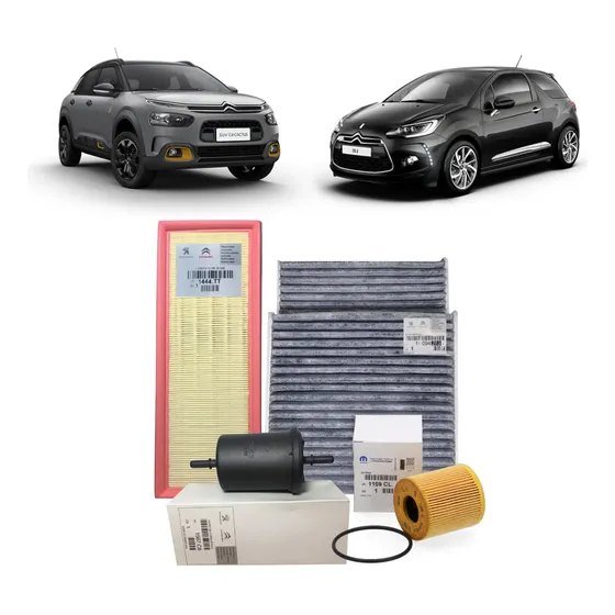 Kit 4 Filtros Originales Citroen C4 Cactus, Ds3 1.6 Thp