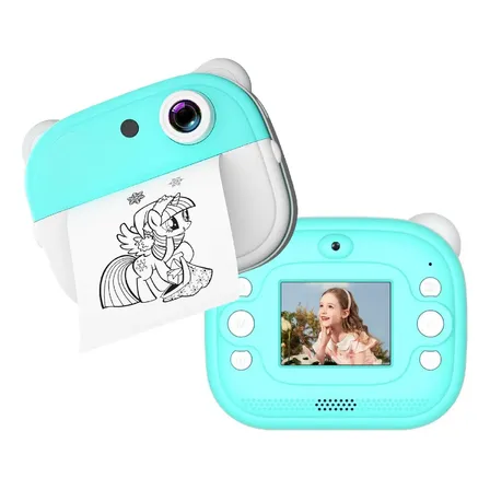 Mini Impresora Térmica Portátil Cámara Waggs ITER02 Celeste