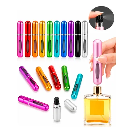 Pack X 10 Mini Perfumeros Recargables Portátiles Atomizador Varios