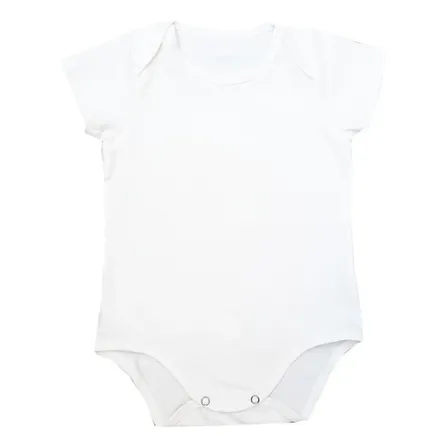 Bodys Bebes Manga Corta  100% Algodón Calidad  Blanco 3-6 M