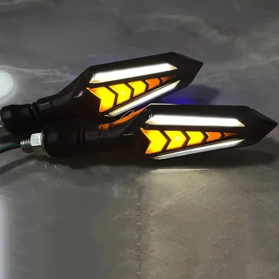 Kit 2 Faros Led Giro Y Posicion Moto Secuencial