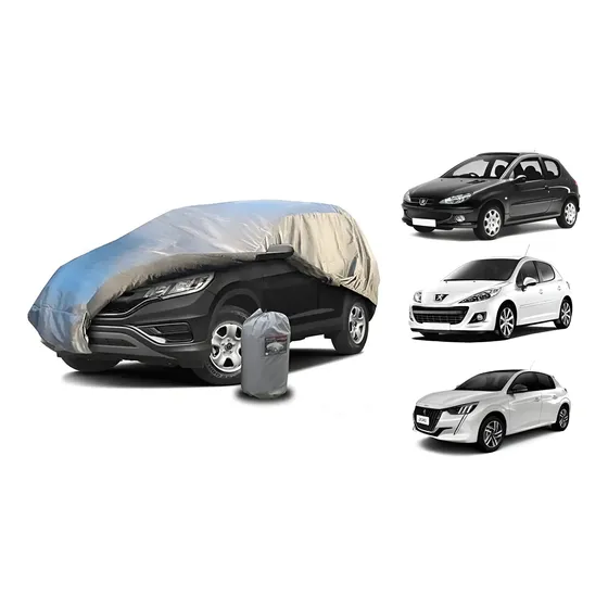 Cubre Coche Laminado Impermeable Peugeot 206 - 207 - 208