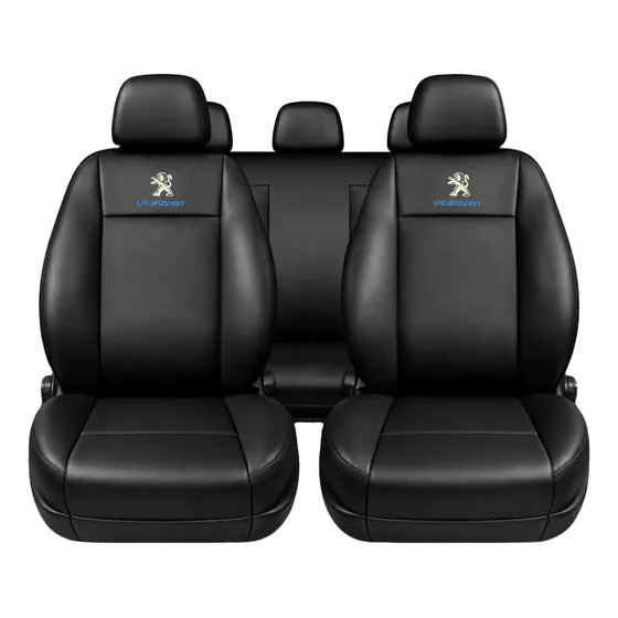 Funda Cubre Asiento Ecocuero Juego Completo Universal C/logo