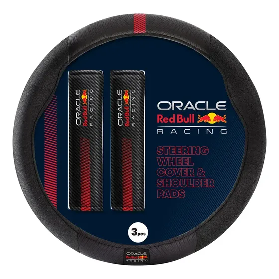 Kit Cubre Volante Red Bull Oficial 38cm Con Cubre Cinturon