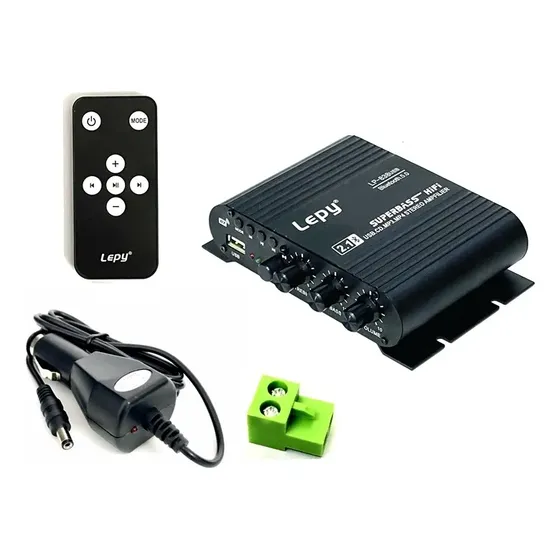 Amplificador Potencia Para Auto Bt/usb Super Bass Compacto