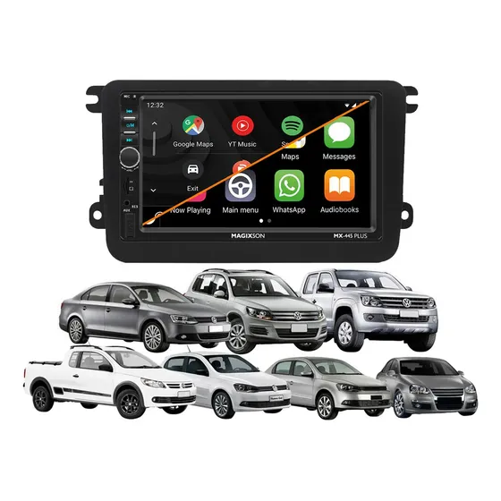 Pantalla Android Auto Carplay 7 Pul Vw Vento Amarok Gol G7