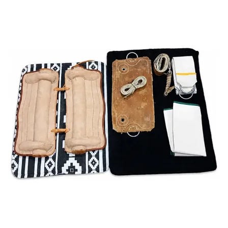 Basto Completo Descarne Con Lana Sin Estribo Apero Recado Beige