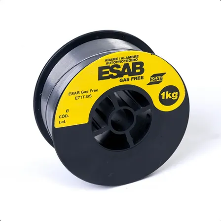 Alambre Soldar Mig Sin Gas 1,0mm Rollo 1kg Esab Gas Free Con