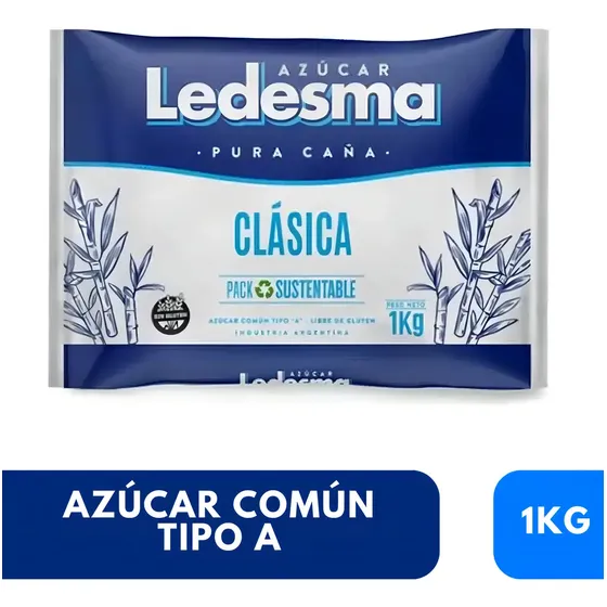 Azucar Ledesma Clásica Paquete De 1 Kilo