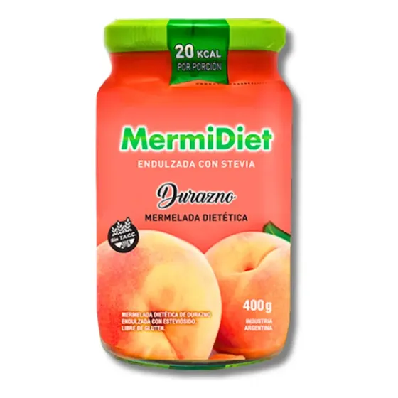 Mermelada De Durazno Mermidiet Sin Azucar Stevia Diet 400g