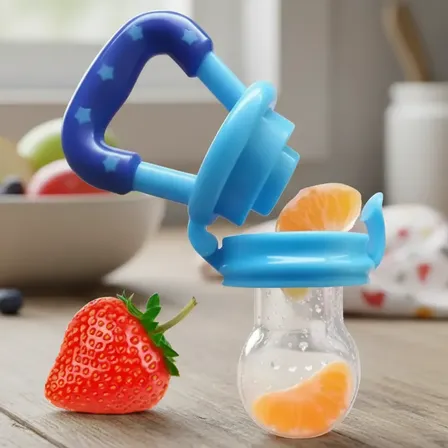 Chupete Silicona Para Fruta Bebes Alimentación Mordillo Sujeto A Disponibilidad M De 6 A 12 Meses