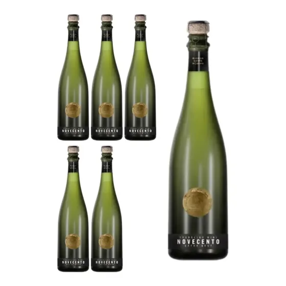 Espumante Novecento Extra Brut 750 Ml Botella Bebida Caja X6