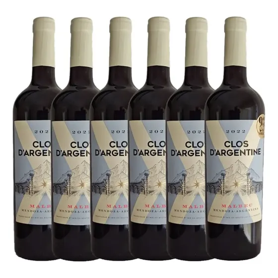 Vino Clos D'argentine Malbec 750ml Caja X6