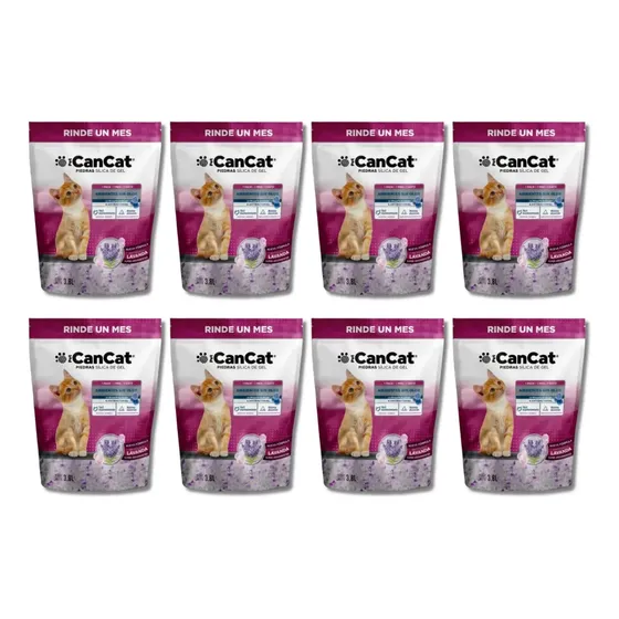 Piedras Sílicas Para Gatos En Gel Lavanda Cancat 3.8 X8