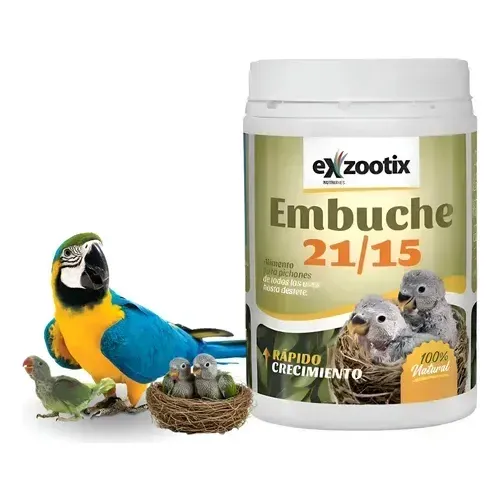 Pasta De Embuche Aves Loros  Cotora Exzootix 21/15 X 500 Gr