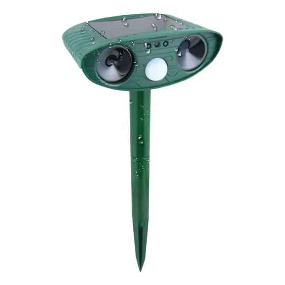 Control Ultrasónico De Gatos Repelente Solar Impermeable Par