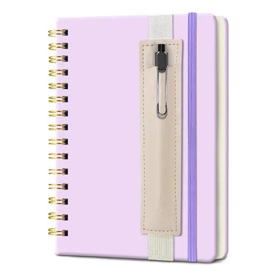 Cuaderno A5 Espiral Tapa Dura Con Lapicera