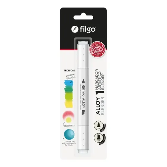 Marcador Blender Artístico Filgo Alloy Doble Punta Tinta Alc