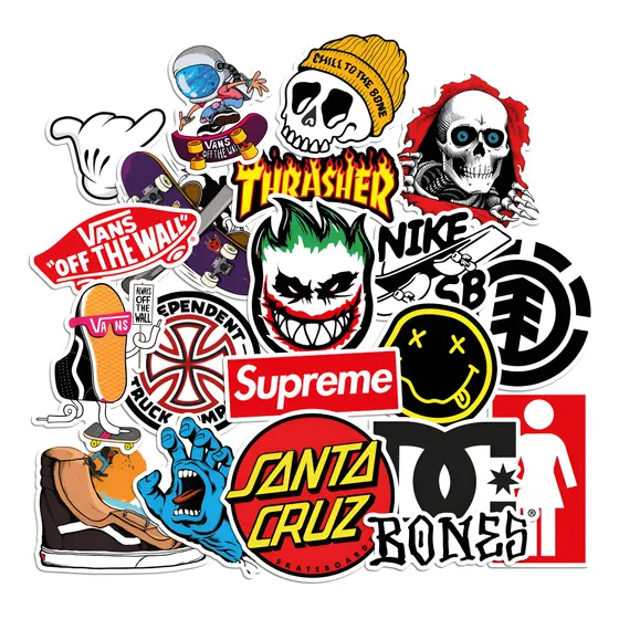 Stickers Skate Calcos Vinilo Skater Longboard - Pack X20