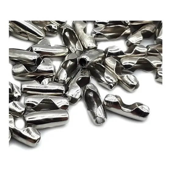 Canoa Union Para Cadena Bolita Collar Metal Pack X10 Unid