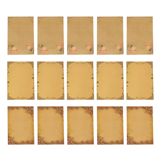 48 Hojas De Papel Fijo, Mensaje De Papelería Retro Para Salu
