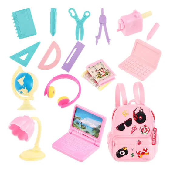 Set Miniatura De Papelería Para Niños Con Pvc