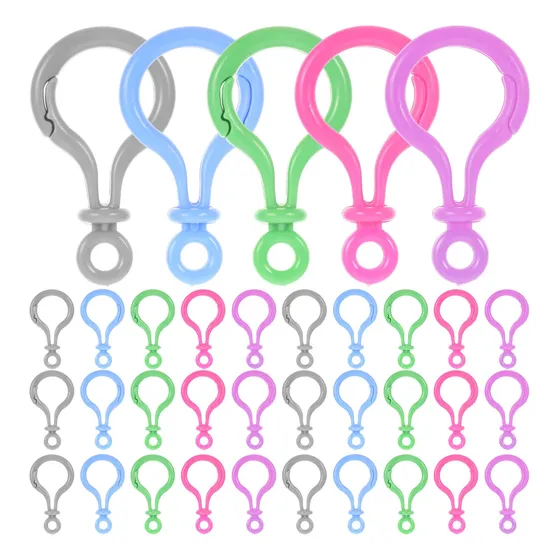 50pcs Ganchos De Langosta Para Llavero Clips Profesionales Multicolor