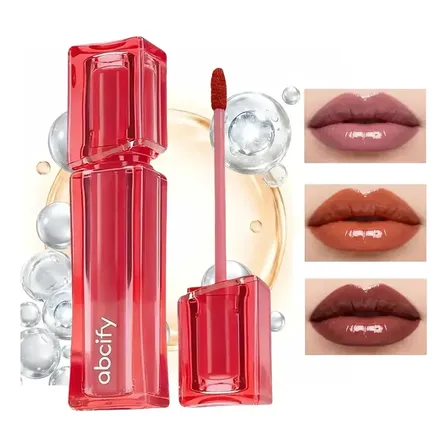 Brillo Labial Abcify Gloss Hidratante Hialuronico Vitamina E Rosa Claro M1