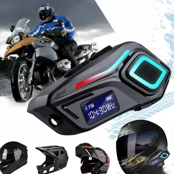 Auriculares Inalámbricos Bluetooth Jalomi K08 para Casco de Moto IPX8 FM y Micrófono