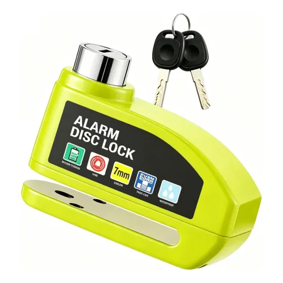 Bloqueo De Freno De Disco Con Alarma Para Bicicleta, Motocicleta Y Scooter