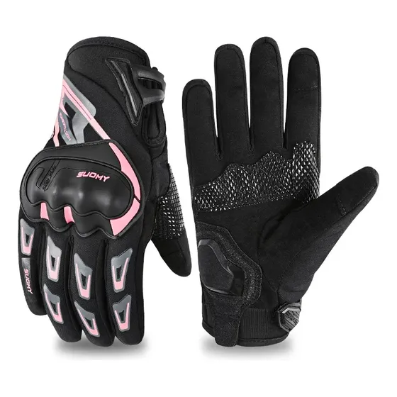 Guantes Moto Suomy Invierno Térmicos Impermeables Táctiles Con Protección