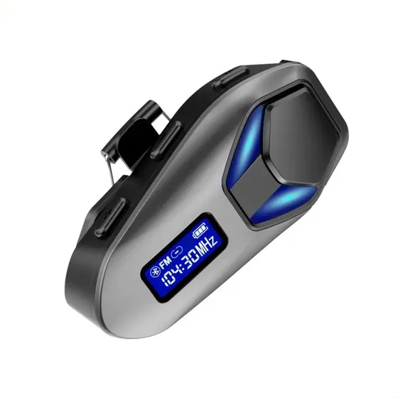 Intercomunicador Bluetooth Para Casco De Moto Con Radio Fm Manos Libres