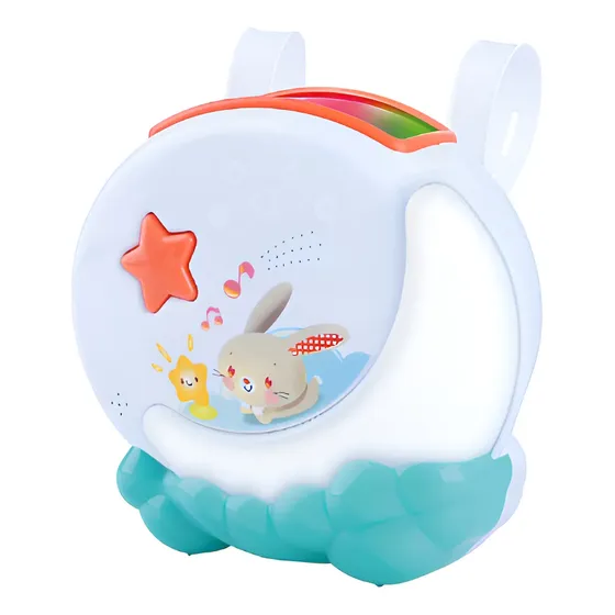 Proyector Móvil PlayGo Luces Luna Con Luz Y Sonido Para Cuna Bebé 0-6 Meses