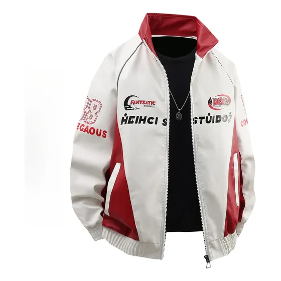 Chaqueta De Moto De Piel Sintética Con Forro De Felpa, Abrigadora Para Otoño E Invierno