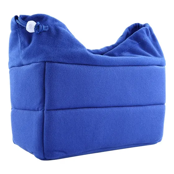 Bolsa Para Dslr Acolchada Con Tabique De Cámara Azul Para Mo