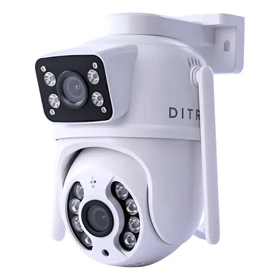 Camara Dos Lentes Ip66 352° Wifi Exterior/interior Ditron Color Blanco