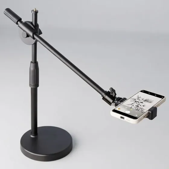 Tripode Pie Mesa Para Apto Celular Base Con Peso