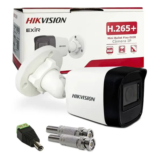 Cámara de seguridad Hikvision DS-2CD1021G0-i, cámaras de seguridad con resolución de 2 MP, color blanco