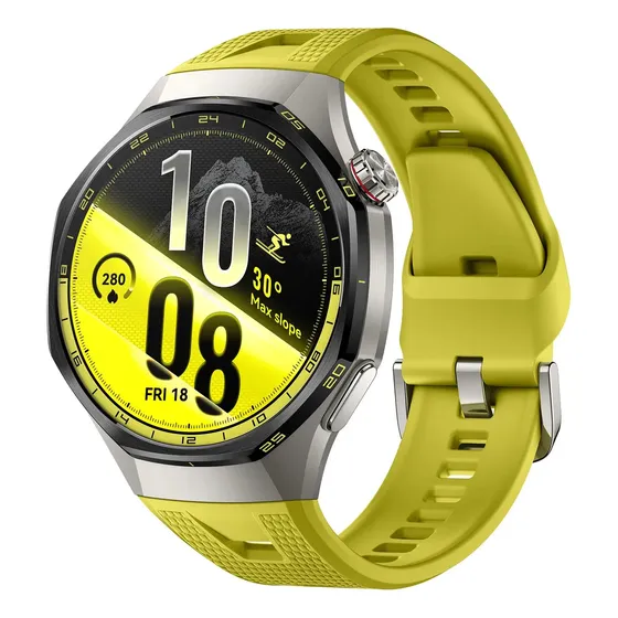 Smartwatch Huawei Watch GT 7 Pro GPS y NFC de Titanio con Malla Amarilla