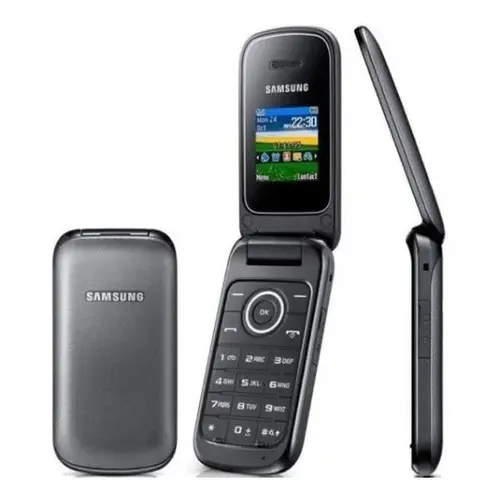Teléfono celular desbloqueado de doble chip negro Samsung Open and Close