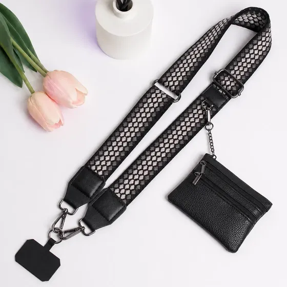 Correa De Celular Regulable Colgante Monedero 2 En 1 Nira