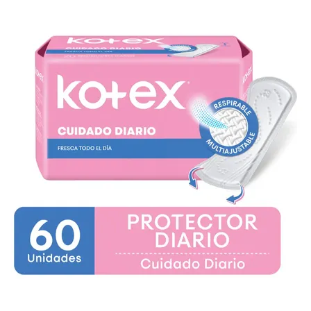 Protectores Kotex Cuidado Diario 60 Unidades