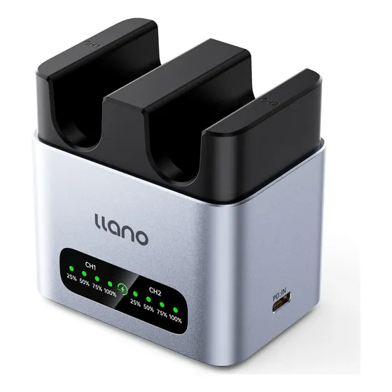 Cargador De Batería Llano Lp-e17 De 20 W: Ranura Doble Rápid