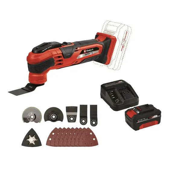 Sierra Einhell Varrito Inalámbrica + Accesorios+batería 4ah Color Rojo