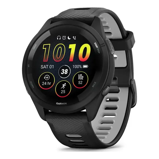 Smartwatch Forerunner 265 Musica Reloj Amoled Garmin Tactil Color del bisel Negro